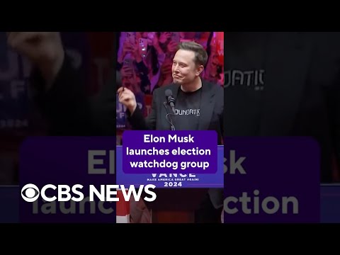 Elon Musk’s PAC launches an election watchdog group on X #shorts